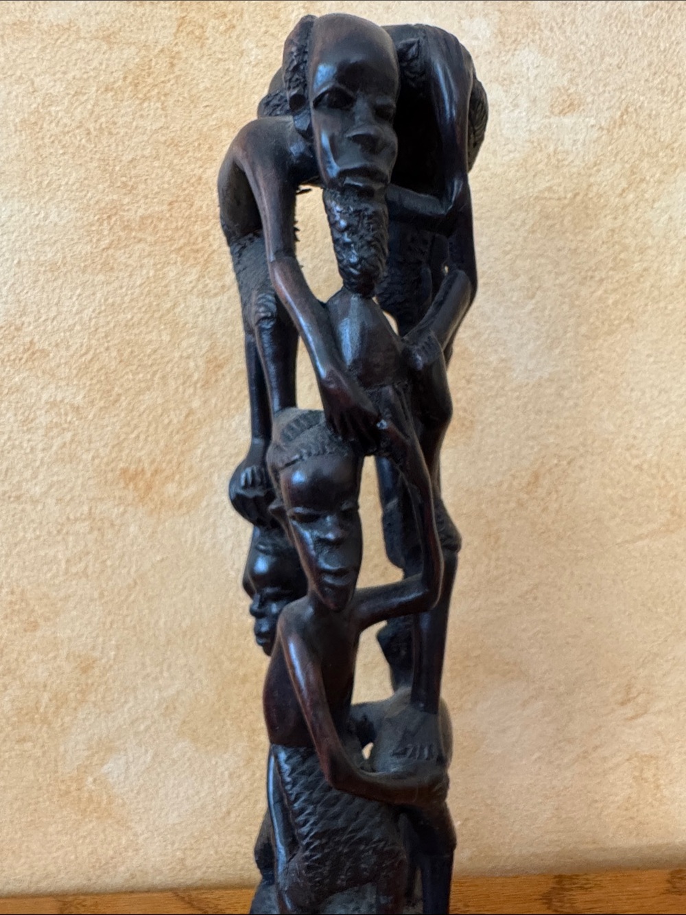African Ebony Wood Sculpture-Tree of Life-Makonde Tribe - Picture 10 of 15